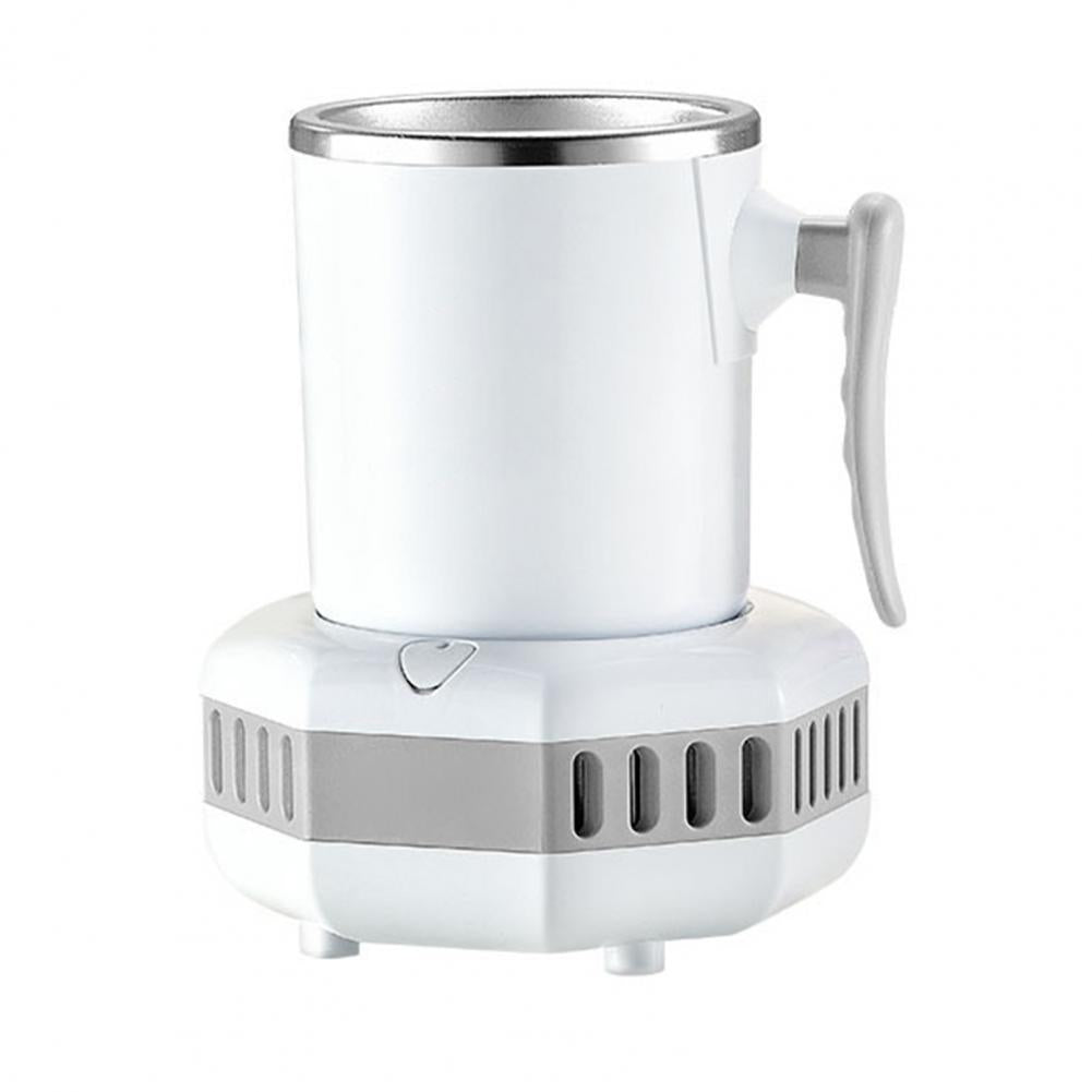  SOLUSTRE Small Cooling Cup Beverage Cooler Electric Coffee  Drink Warmer and Cooler Desktop Fridge Drink Cooling Cup Beer Chiller Cup  Drink Cooler Kettle White Heater Aluminum Alloy Wine : Appliances